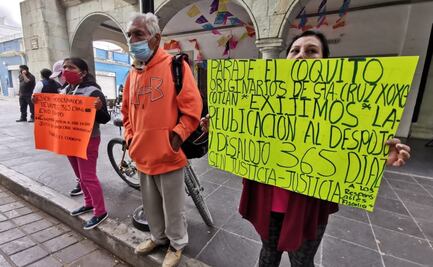 Desplazados de Xoxo cumplen un año sin hogar ni justicia; amagan con recuperar sus predios