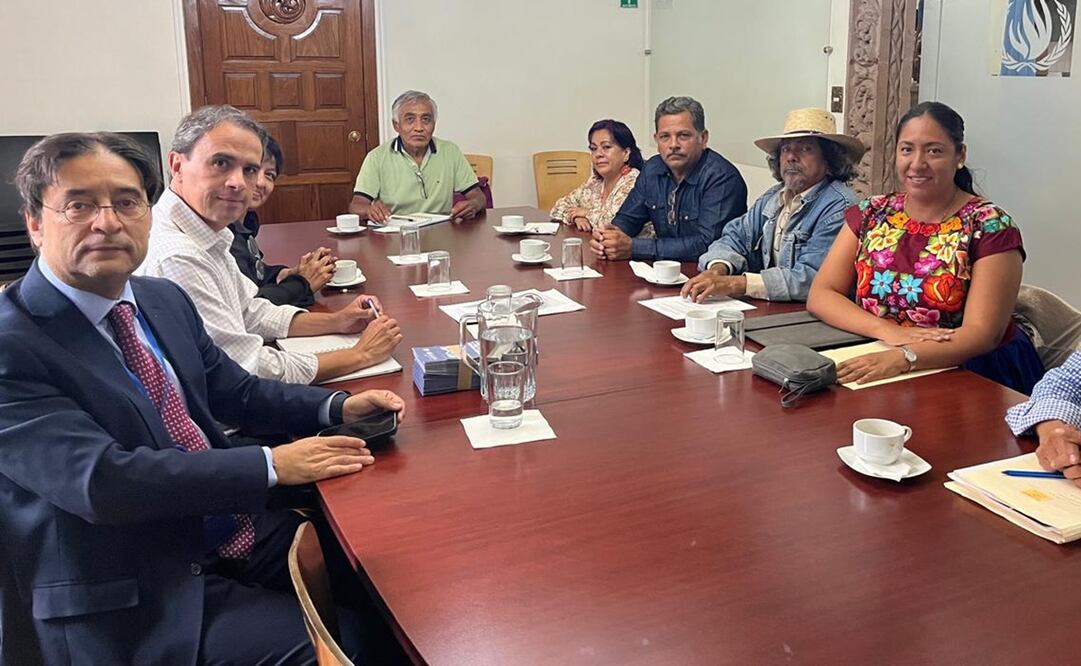 Ganaderos de Oaxaca se reúnen con comisionado de la ONU. Foto: Especial