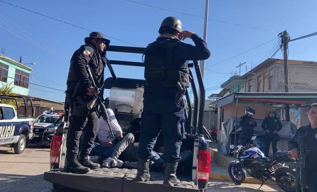 Caen 4 tras ataque armado a policías estatales de Oaxaca en Xoxo; 2 son menores de edad. Foto: Especial
