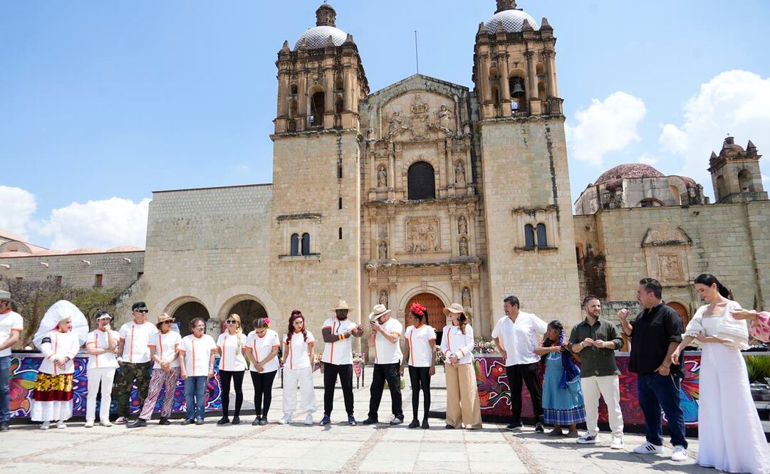 Graban episodio de Top Chef Vip en la capital de Oaxaca; Laura Zapata y Arturo Peniche entre los famosos. Foto: EL UNIVERSAL Oaxaca