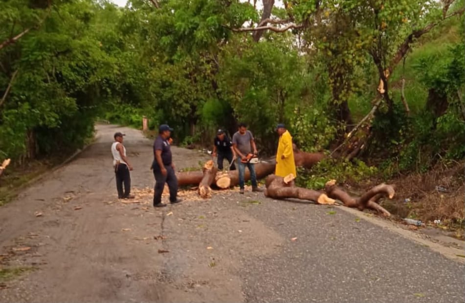 Daños en Oaxaca por la onda tropical 37 en el Océano Pacífico. Foto: especial.
