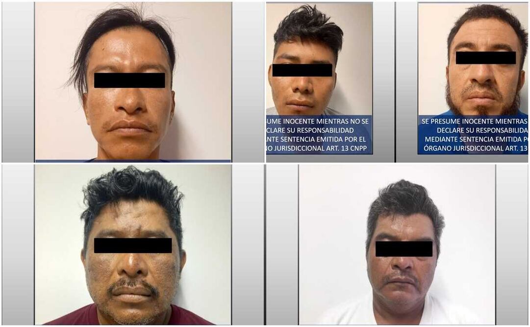 Detienen a 5 probables homicidas de 3 policías de San Francisco del Mar, Istmo de Oaxaca. Fotos: Especiales
