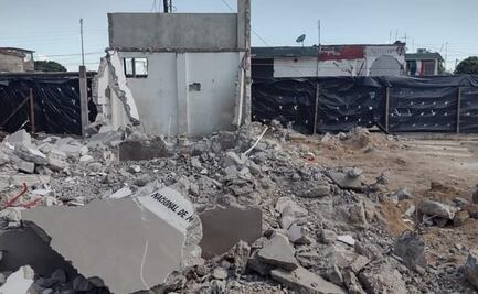 Por obras del Transístmico, demuelen “oasis” de migrantes construido por la ACNUR en Ixtepec, Oaxaca