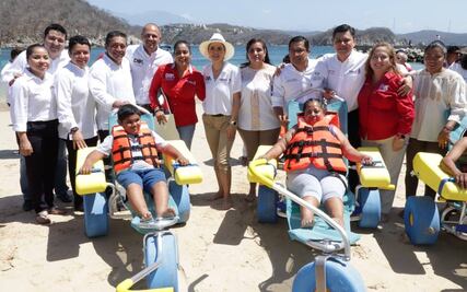 Tiene Oaxaca primera playa incluyente para personas con discapacidad