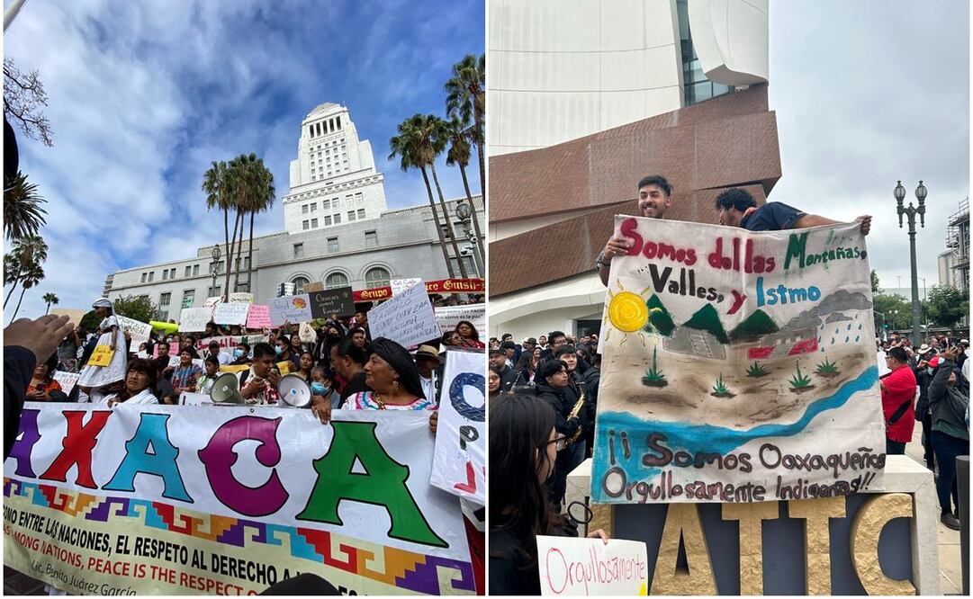 Comunidades indígenas de Oaxaca impulsan derecho a hablar sus lenguas originarias en Los Ángeles, EU. Fotos: Cortesía Cielo