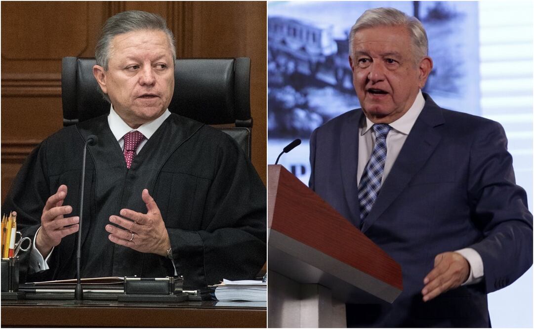 “Sí la acepto”, dice AMLO sobre la renuncia de Arturo Zaldívar como ministro de la Corte. Foto: Carlos Mejía