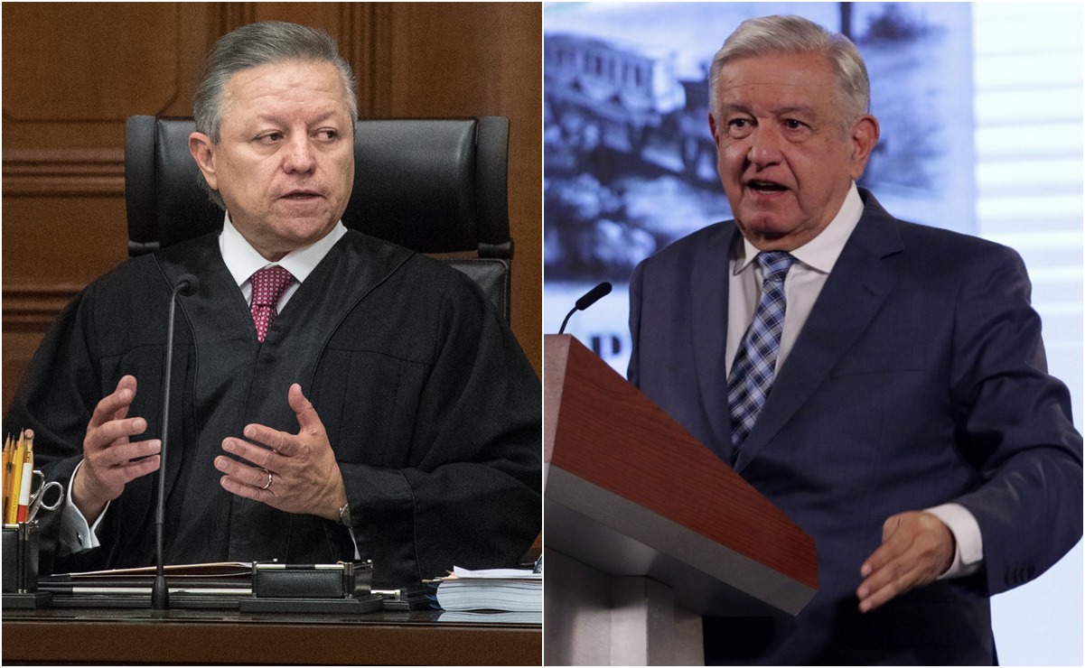 “Sí la acepto”, dice AMLO sobre la renuncia de Arturo Zaldívar como ministro de la Corte. Foto: Carlos Mejía