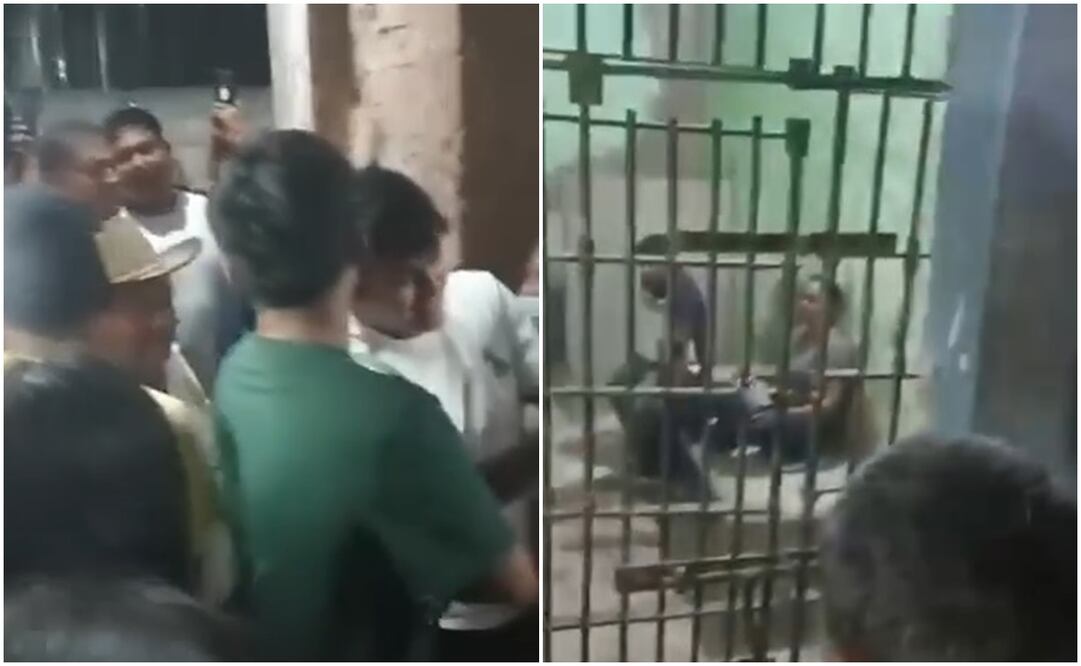 Pobladores encarcelan a edil de Cuicatlán, Oaxaca; la acusan de presunto desvío de recursos y falta de obras. Fotos: Capturas de video