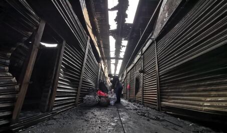 Realizarán censo de locales afectados en la Central de Abasto; fuego se agravó por pirotecnia ilegal: edil