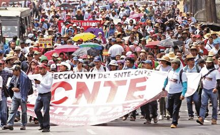 Acuerdan docentes de la CNTE exigir un aumento salarial de 100% al gobierno federal