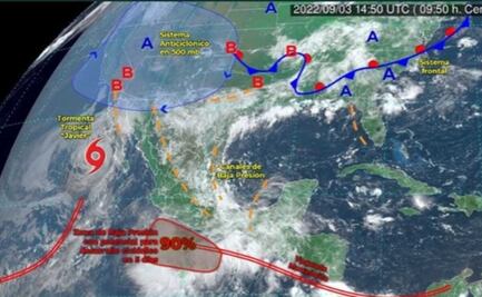 Pronostica Conagua lluvias torrenciales en Oaxaca por zona de baja presión con potencial ciclónico