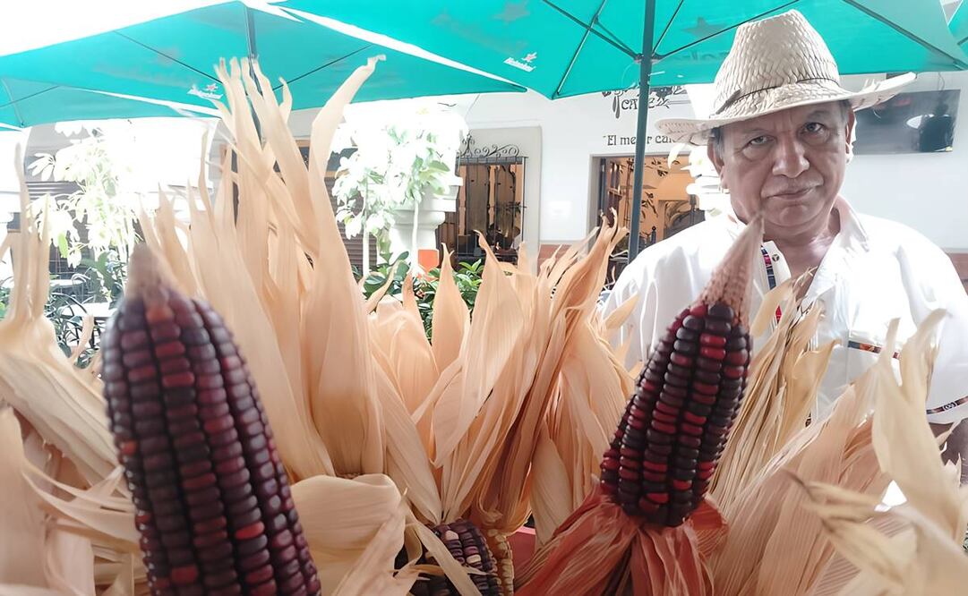 Con sus propios recursos Floriano García Delfín ha realizado un proyecto que, considera, es importante para salvar el míaz nativo. Foto: Juan Carlos Zavala EL UNIVERSAL