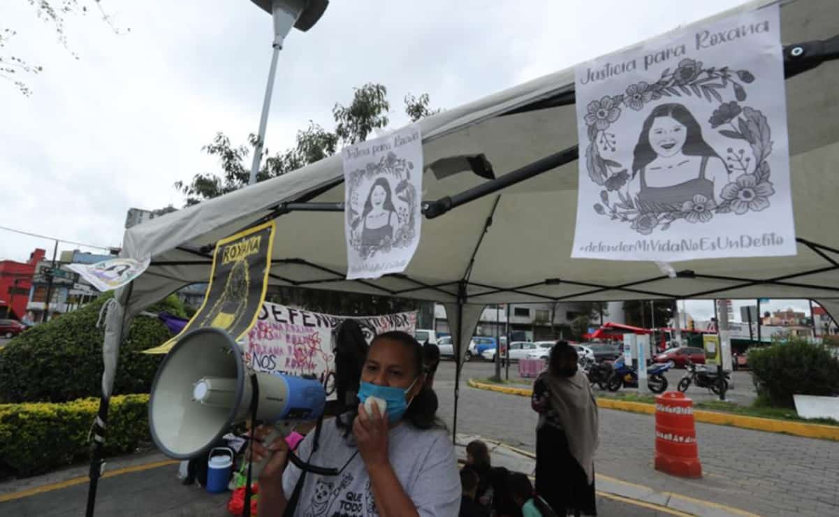 Exigen justicia para Roxana, joven oaxaqueña encarcelada por matar a su agresor sexual en Neza. Foto: Jorge Alvarado EL UNIVERSAL