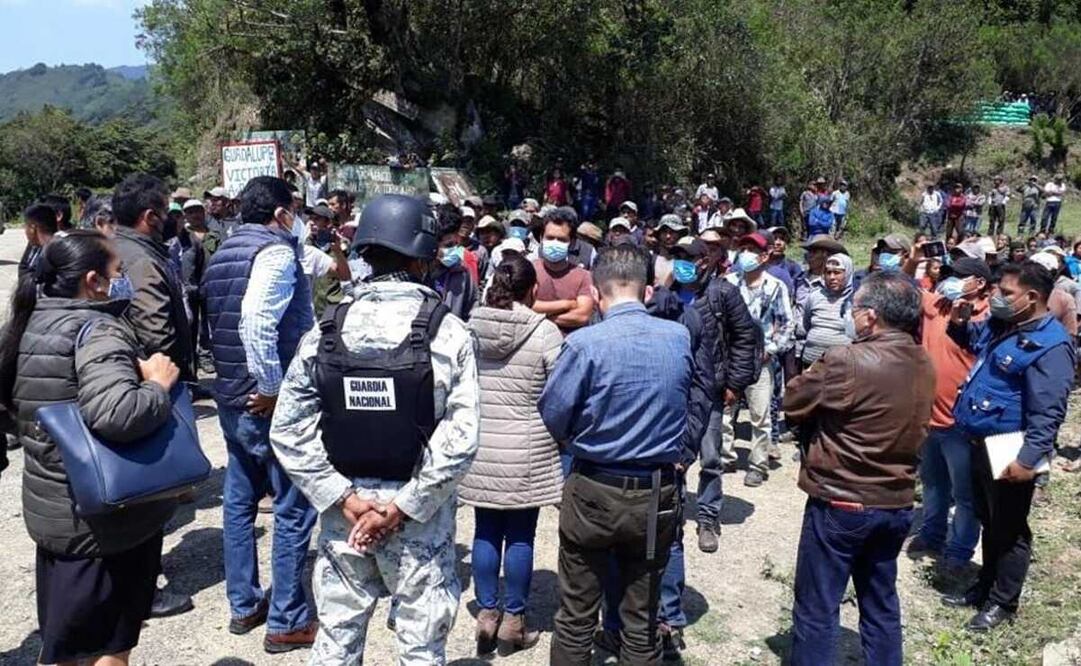 Defensoría de Oaxaca pide protección para 128 familias ayuujk desplazadas, tras asesinato de defensor. Foto: Segego