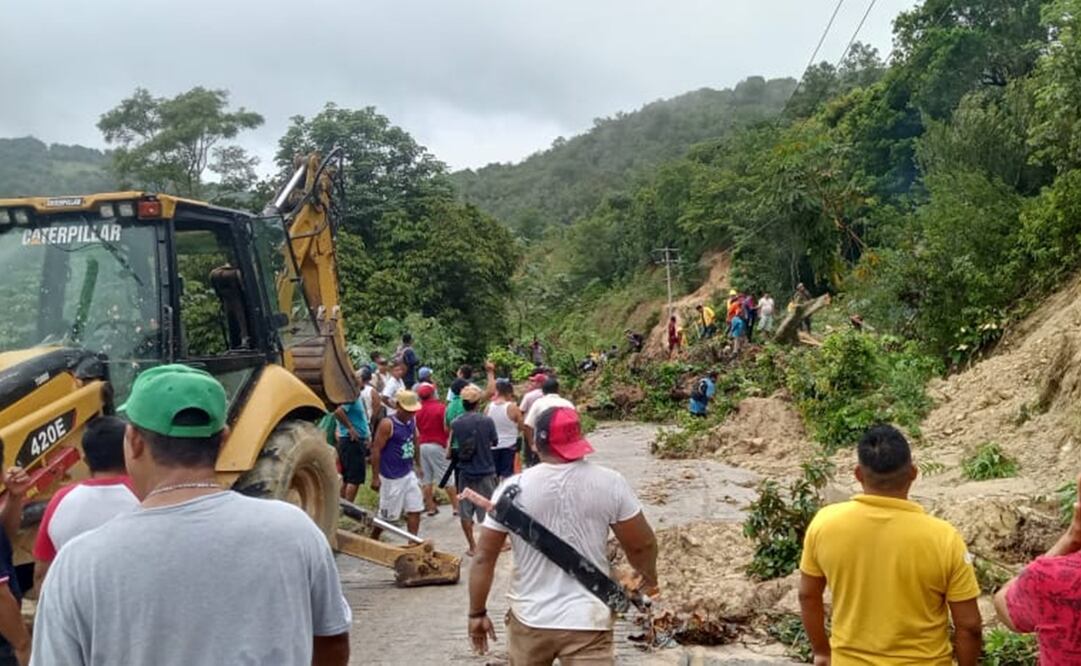 Santa María Chimalapa en Oaxaca queda incomunicada por deslaves. Foto: Especial