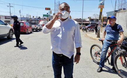 Personal de Bienestar Oaxaca encañona a edil de Santa Lucía que protestaba por vacunación contra Covid-19