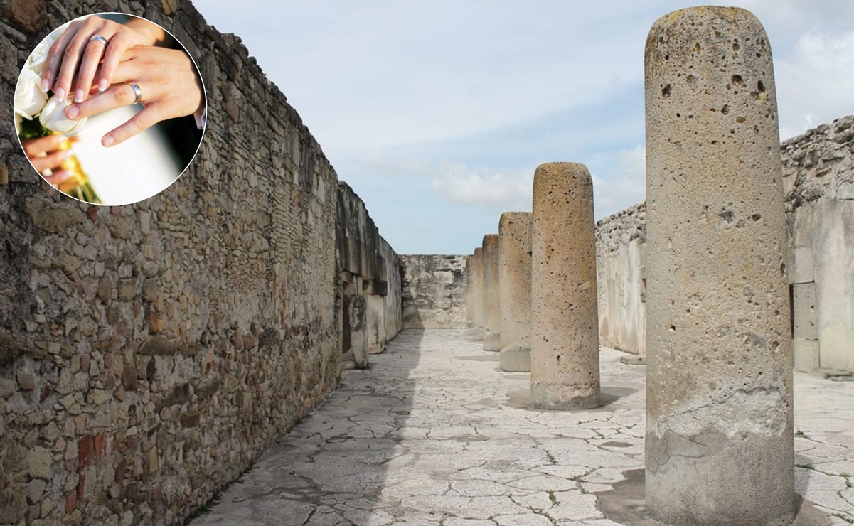 Vive una experiencia cultural única en Mitla con la Piedra de los Sentones, un ritual zapoteca que simboliza amor y compromiso eterno. Foto: Especial.