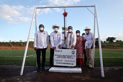 Con una inversión de 10mdp, inaugura Murat primera etapa de unidad deportiva en la Cuenca