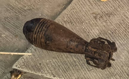 Sedena decomisa bomba de mortero que vendían en el plantón de la Sección 22 del SNTE en Oaxaca