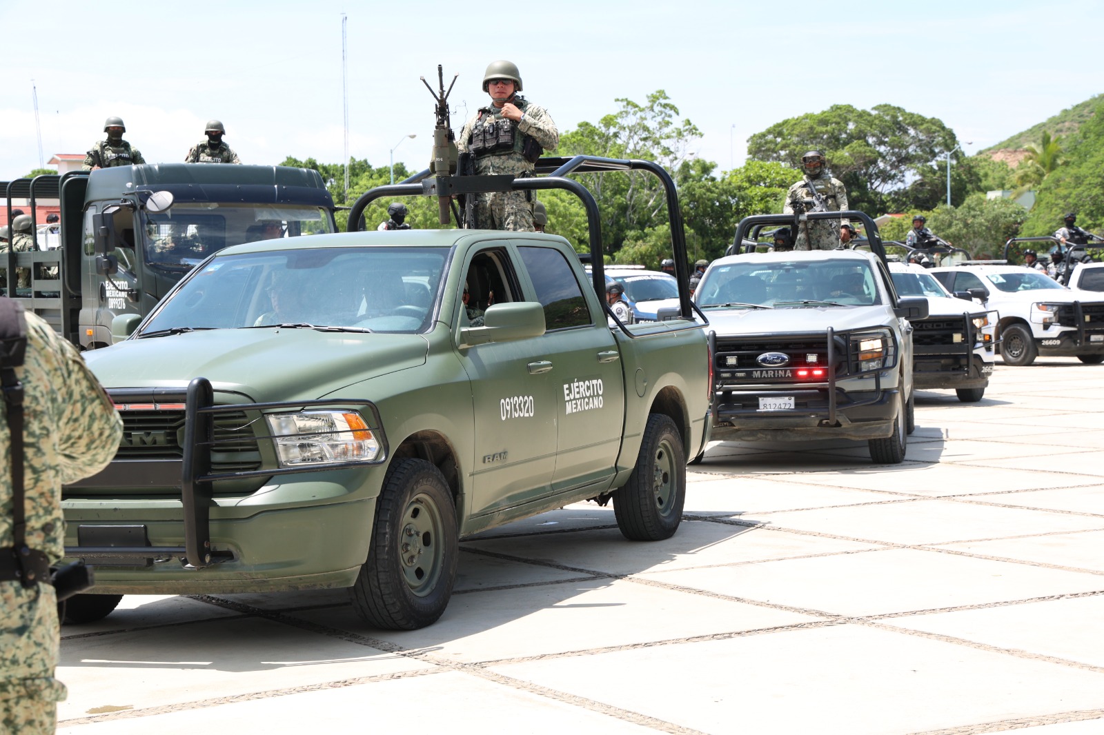 Fuerzas federales y estatales tomaron instalaciones de la Policía Municipal