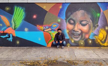 Oznar Galo, creador de la imagen de la Feria del Mezcal 2023, ve en sus obras una forma de "reconstruir a la sociedad"