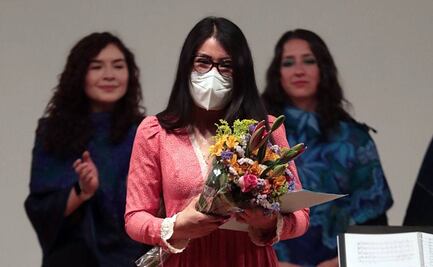 Mujeres músicas reconocen en Bellas Artes lucha de la saxofonista Elena Ríos, con premio “Coatlicue”