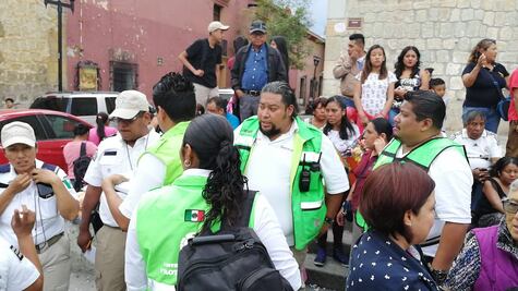 Explosión de cohetones deja cuatro lesionados en el Centro Histórico
