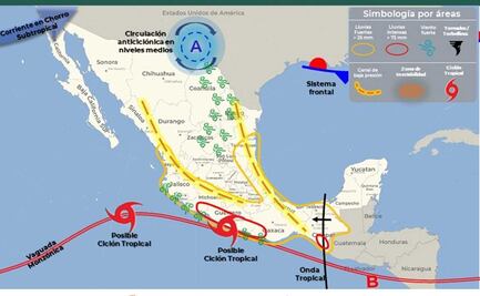 Advierte Protección Civil lluvias intensas en cinco regiones de Oaxaca para próximas 48 horas