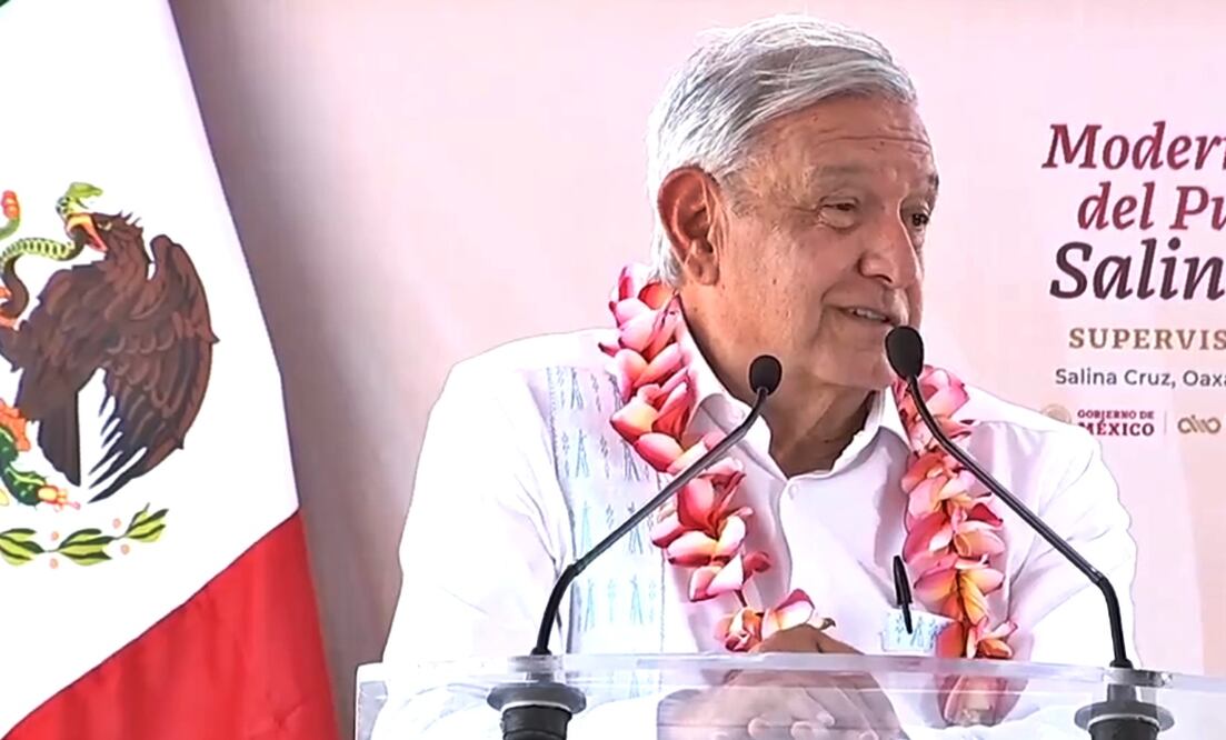 Anuncia AMLO en Oaxaca inversión de 120  mil mdp para el Corredor Interoceánico Foto: Especial