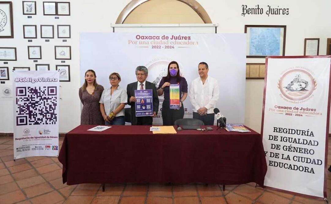 Con códigos QR, ciudad de Oaxaca busca difundir información para reconocer violencia contra las mujeres. Foto: Municipio de Oaxaca de Juárez
