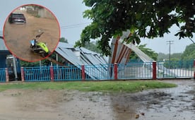 Onda tropical número 37 deja daños en viviendas e infraestructura en la Costa de Oaxaca 
