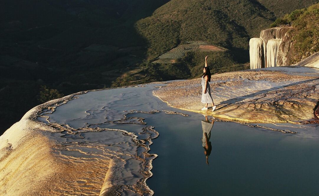 Cascadas Petrificadas y Pozas Termales en Oaxaca: Visita Hierve el Agua. Foto: Walter Alejandro - Pexels.