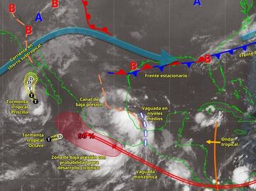 Continuarán aguaceros, turbonadas mar adentro y oleaje elevado en Oaxaca