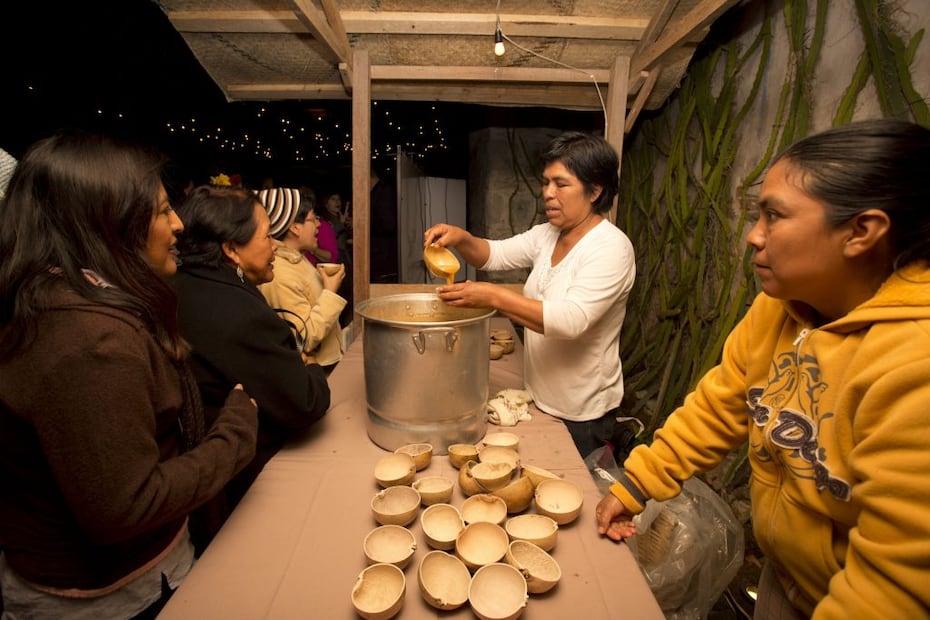 El chone es una receta de antaño que se acostumbra durante las épocas decembrinas, para compartir durante las posadas navideñas. Foto: Fundación Alfredo Harp Helú