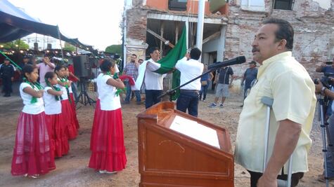 Conmemora Juchitán dos años del terremoto en ceremonia cívica; pide apoyos para concluir reconstrucción
