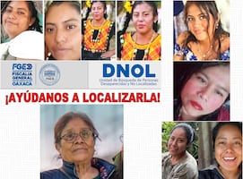 Suman seis mujeres desaparecidas en Oaxaca; dos son menores de edad 
