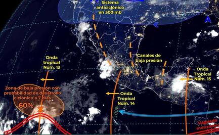 Onda tropical 14 dejará lluvias moderadas en 5 regiones de Oaxaca, señala Protección Civil