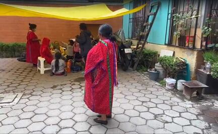 Vecinos de unidad habitacional en GAM abren sus hogares a integrantes de la comunidad Triqui
