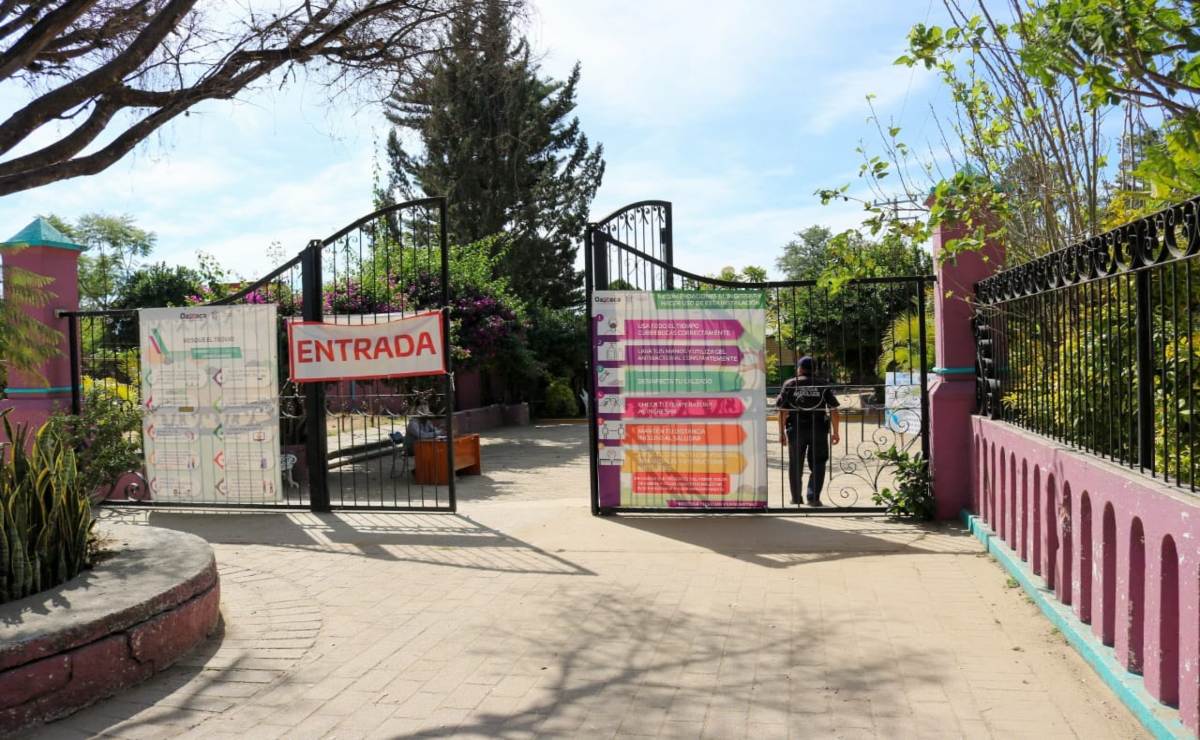 Parques públicos de Oaxaca operan sólo a 30% de su capacidad ante riesgo de Covid-19
