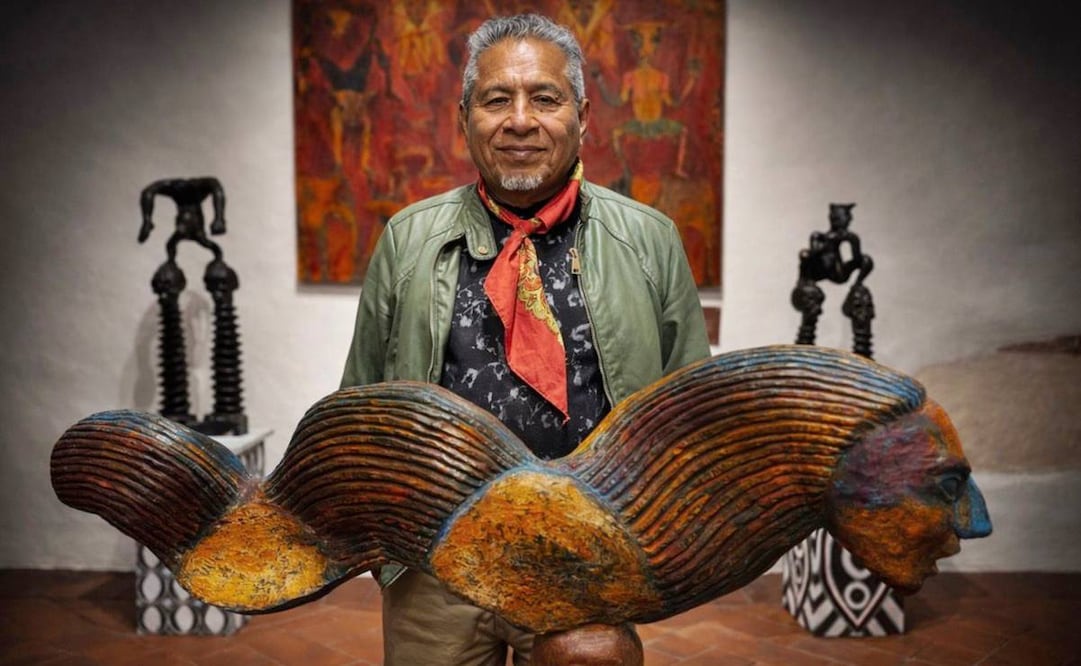 Víctor Orozco, con casi 50 años de experiencia como artista plástico, ha creado una vasta producción artística que forma parte de importantes acervos de museos, galerías y coleccionistas. Foto: Especial