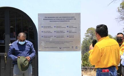 Honran memoria de 9 combatientes fallecidos en incendio forestal de abril de 2020 en Tepejillo, Oaxaca