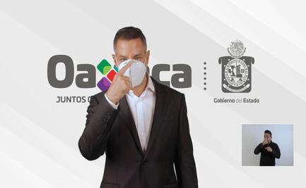 Lanza Murat reto para que todos los oaxaqueños usen cubrebocas correctamente 40 días