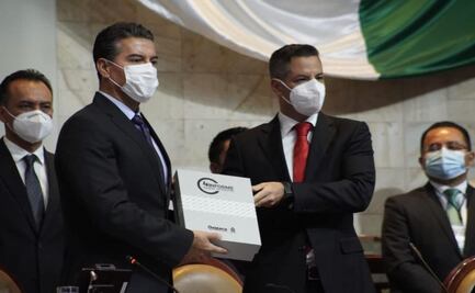 Destaca Murat apoyo federal en entrega de su Cuarto Informe de Gobierno al Congreso