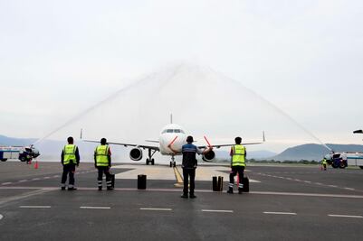 Por primera vez inauguran 2 vuelos en un día en aeropuerto de Oaxaca: abren rutas Bajío y Mexicali