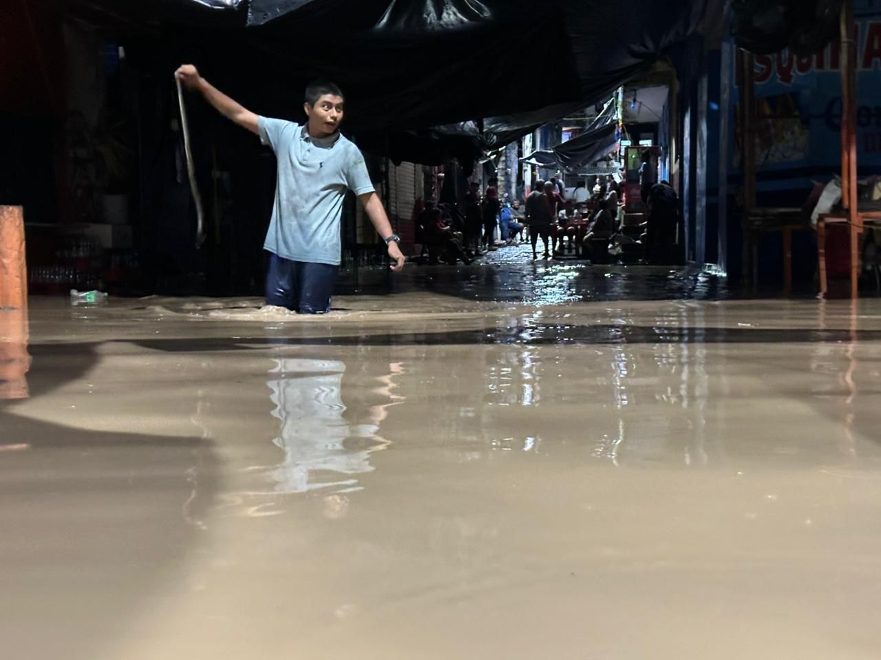 Inundaciones en Tamazunchale, San Luis Potosí: Cortesía Carlos Dothé