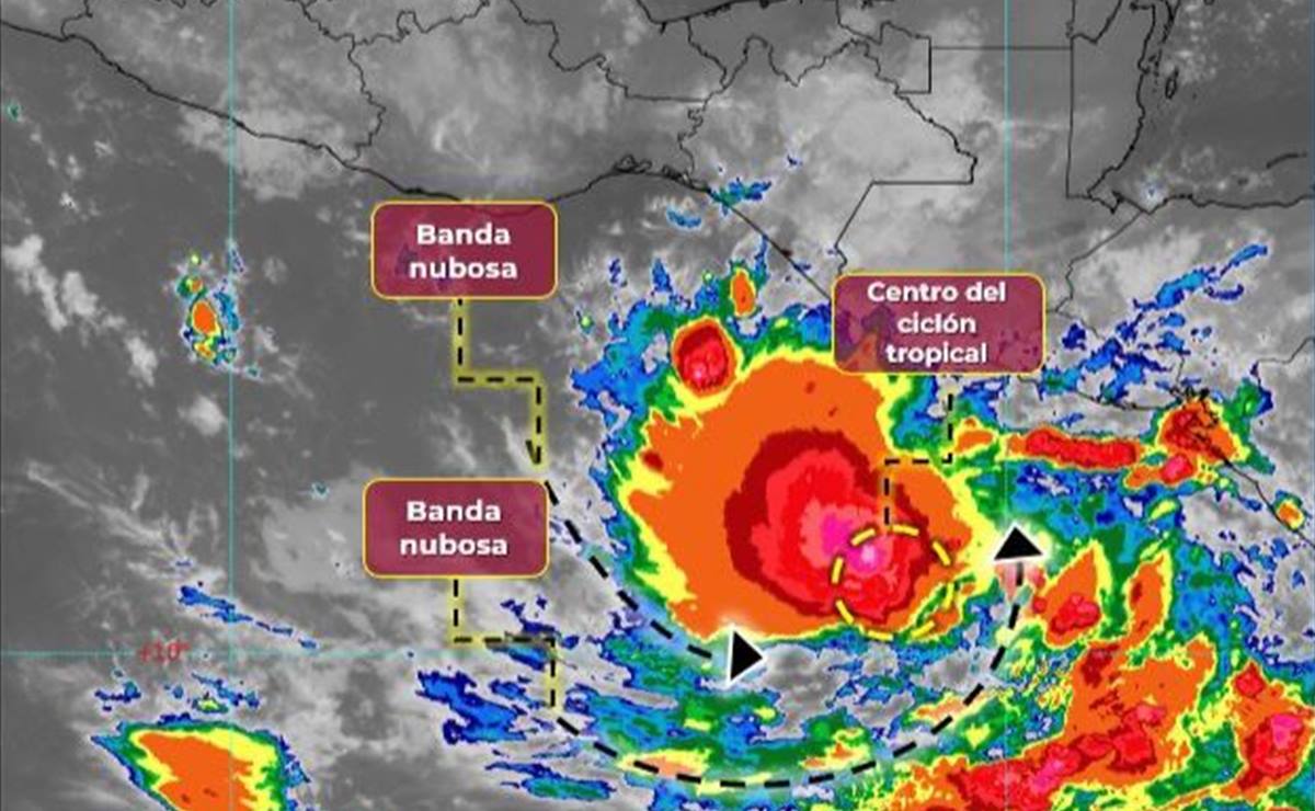 Se fortalece tormenta tropical “Pilar”; advierten fuertes lluvias en 4 regiones de Oaxaca