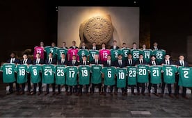 La Selección Mexicana se tomó la foto oficial de la Copa del Mundo en el Museo de Antropología
