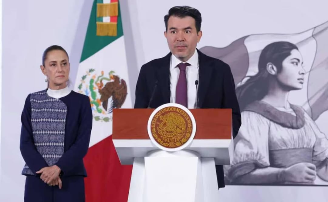 Arturo Medina Padilla, subsecretario de Derechos Humanos, Población y Migración, durante la mañanera del 28 de enero del 2026. Foto: Fernanda Rojas / EL UNIVERSAL