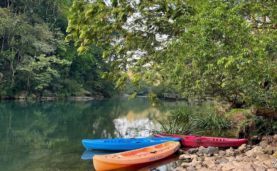 Aguas cristalinas en Matías Romero, un paraíso del Istmo para nadar y practicar kayak