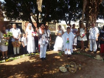 Realizan en Oaxaca primera “boda” masiva de personas con árboles